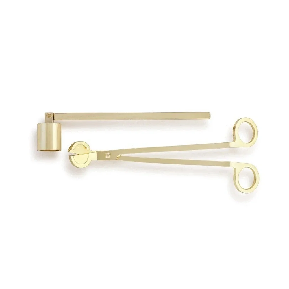 Demdaco Candle Care Set Wick‎ Trimmer And Snuffer Gold